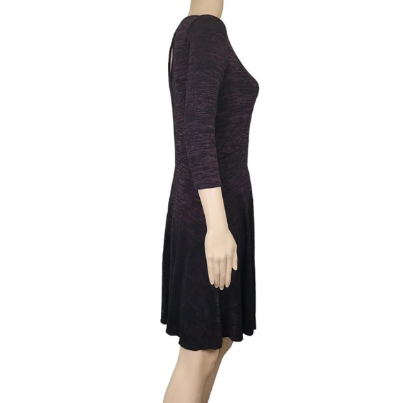 Apt. 9 Fit and Flare Dress Marled Knit Midi - Picture 3 of 5